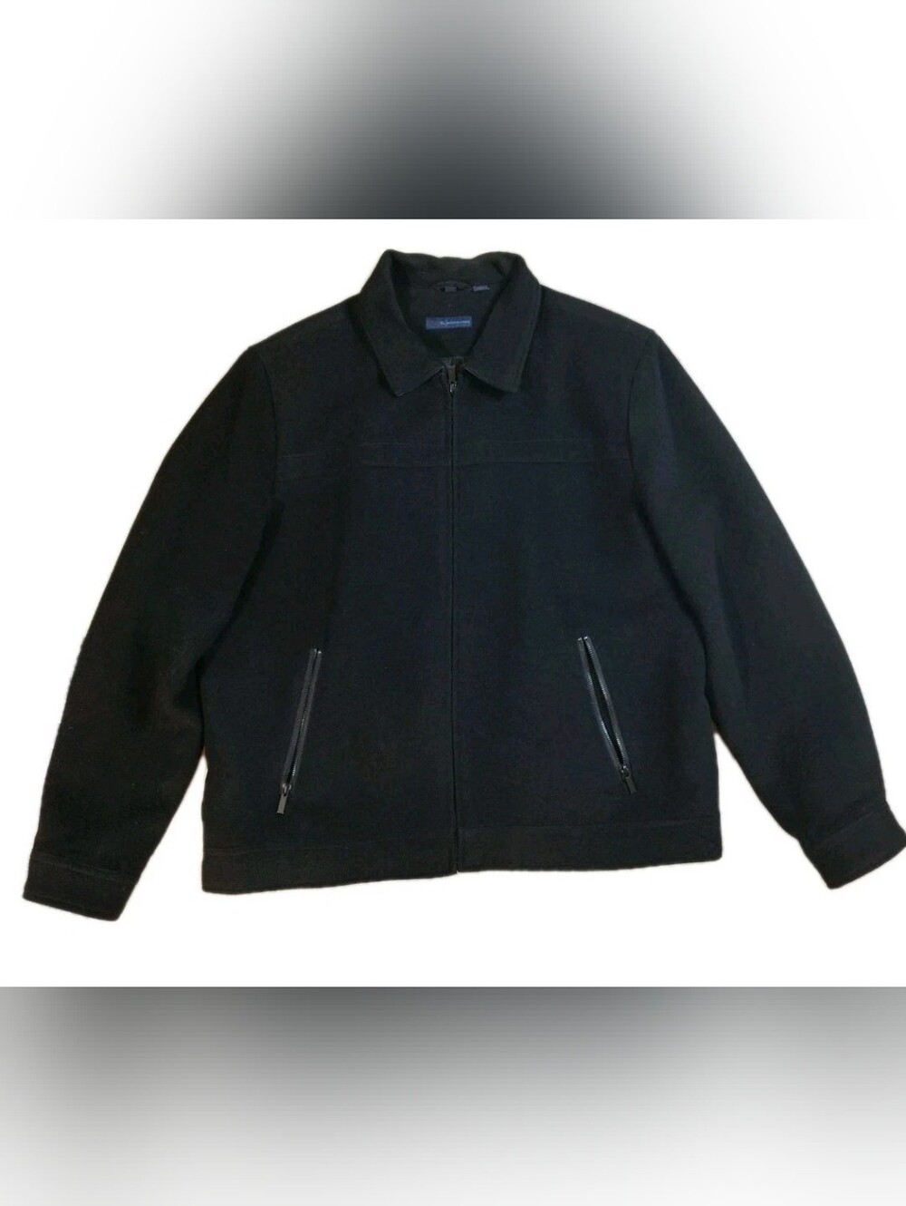 Material London Mens Wool Cashmere Full Zip Lined Field Jacket Size L